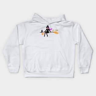 Witch On a Broom Kids Hoodie